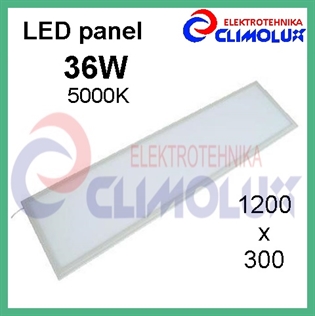 LED panel 1200x300mm, 36W/5000K bijeli